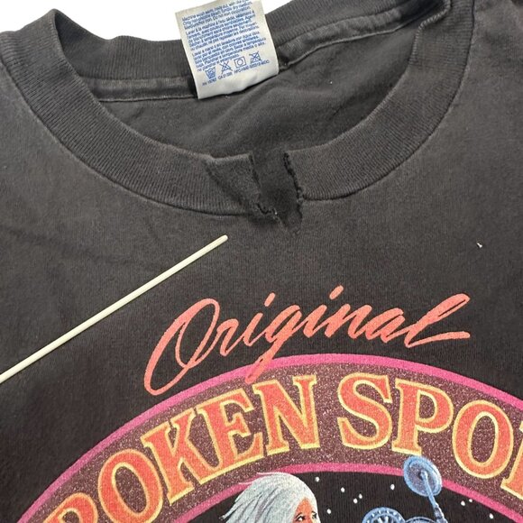 Vintage Broken Spoke Saloon Sturgis Motorcyle Rally Single Stitch XL Tshirt 90s - Picture 4 of 11